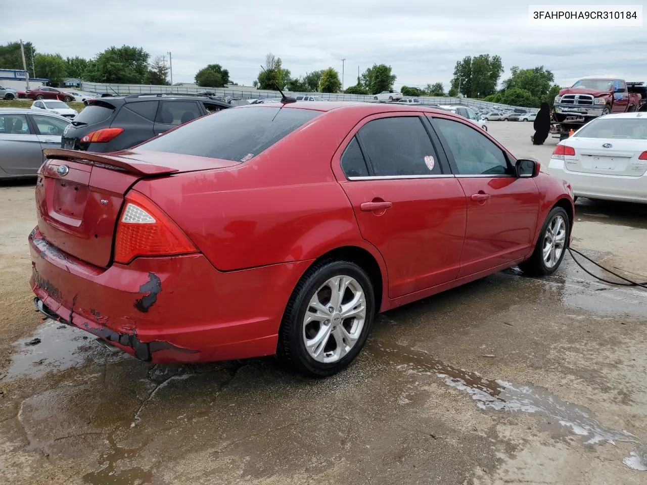 2012 Ford Fusion Se VIN: 3FAHP0HA9CR310184 Lot: 61149394