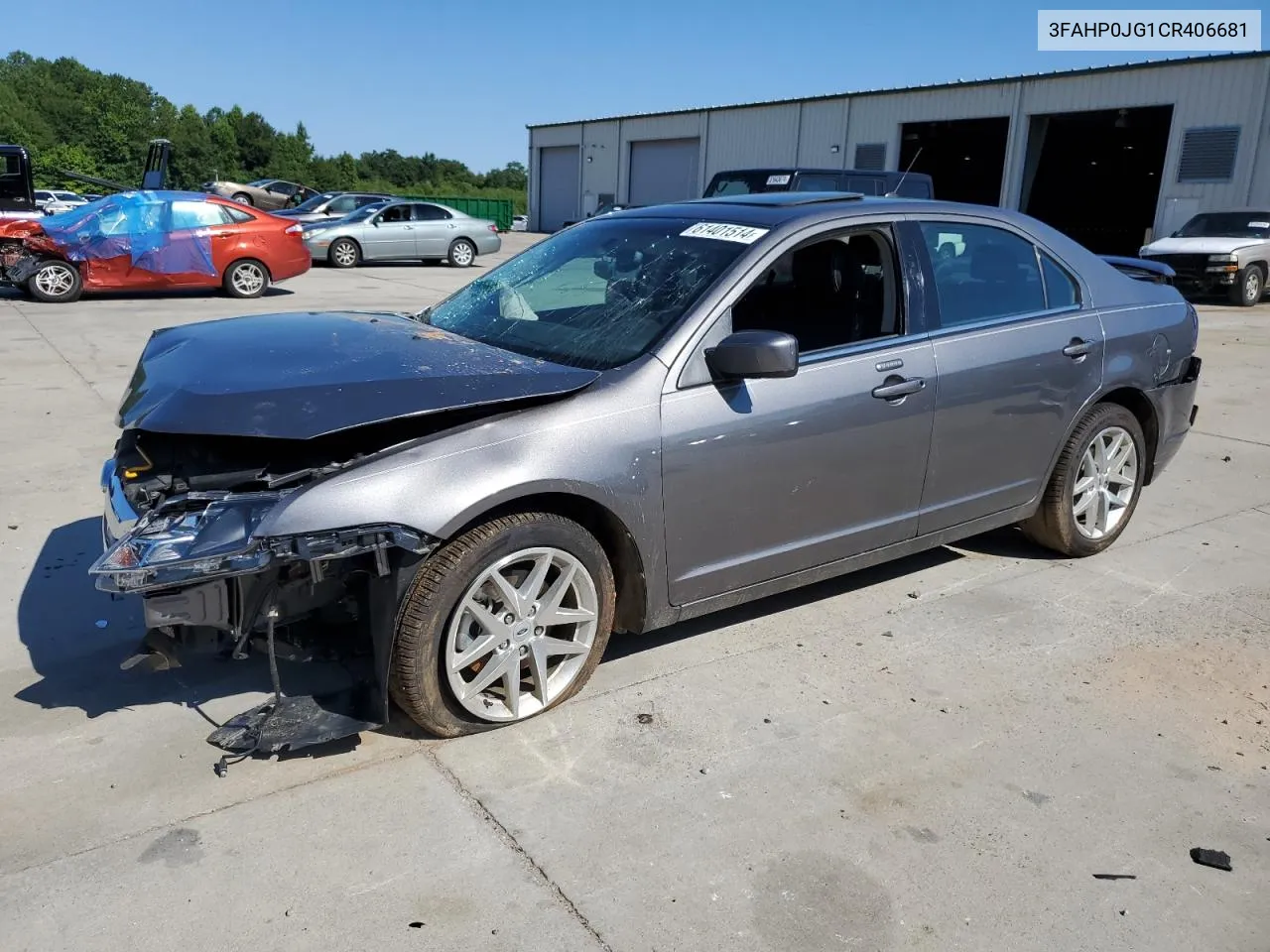 2012 Ford Fusion Sel VIN: 3FAHP0JG1CR406681 Lot: 61401514