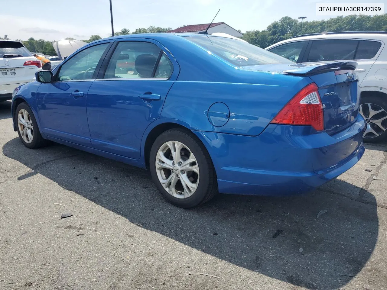 2012 Ford Fusion Se VIN: 3FAHP0HA3CR147399 Lot: 62492204