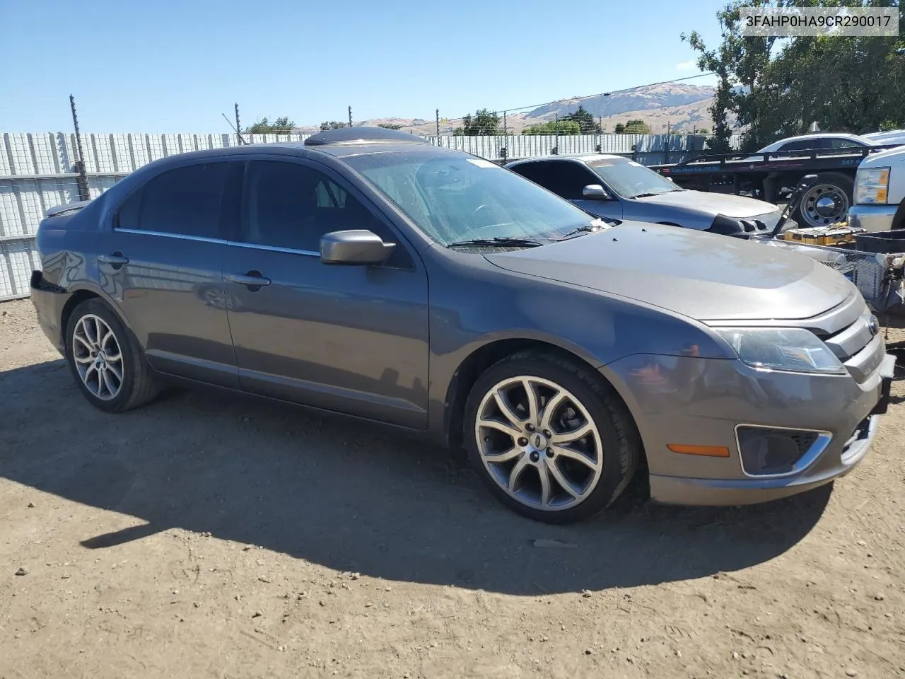 2012 Ford Fusion Se VIN: 3FAHP0HA9CR290017 Lot: 63524194