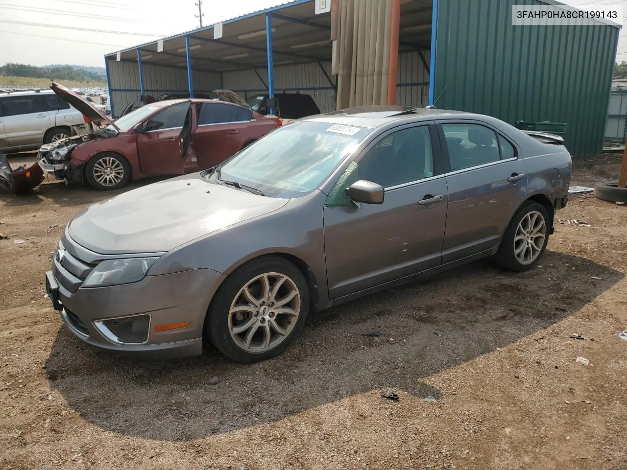 2012 Ford Fusion Se VIN: 3FAHP0HA8CR199143 Lot: 63823754