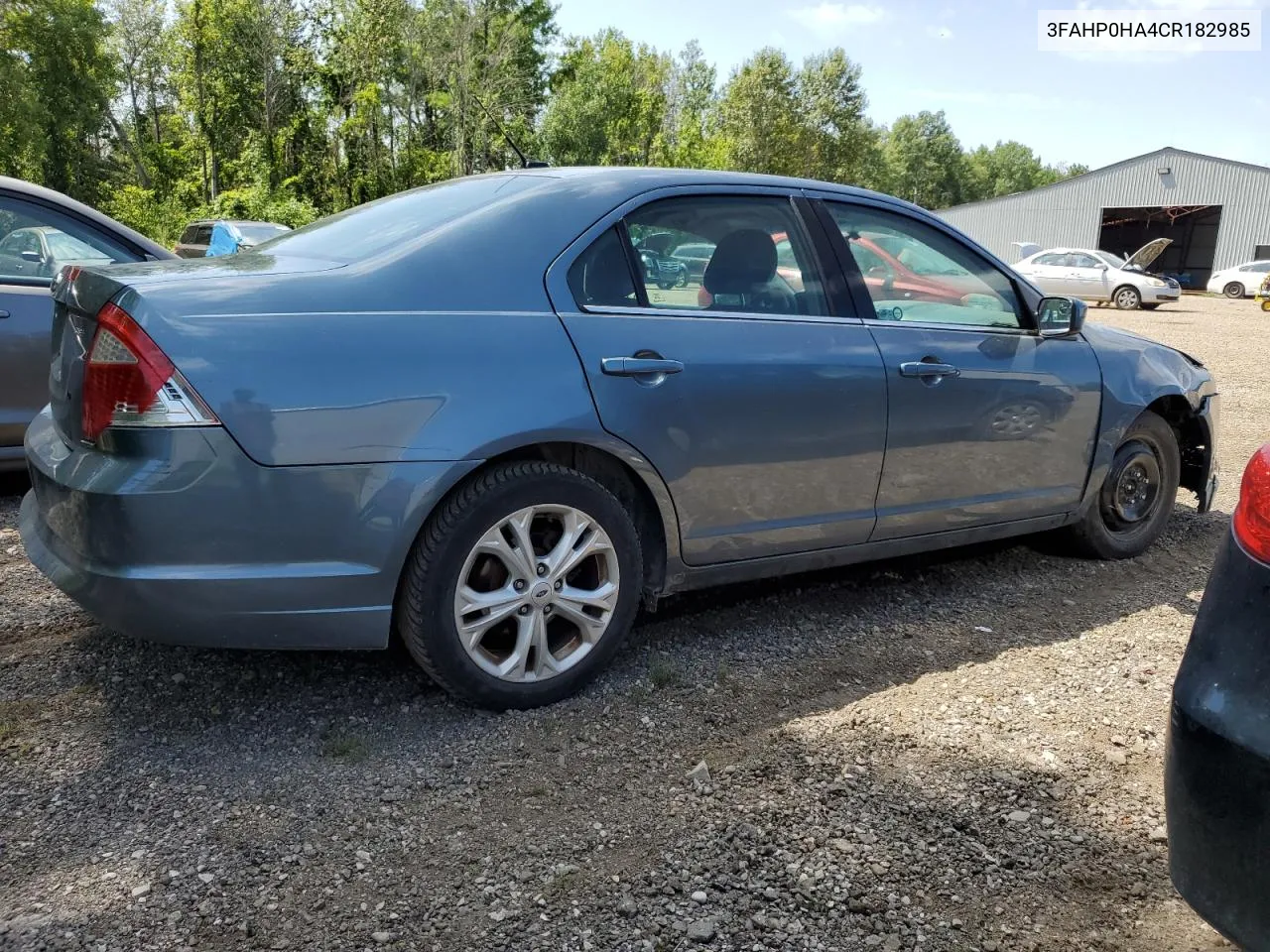 2012 Ford Fusion Se VIN: 3FAHP0HA4CR182985 Lot: 64044764