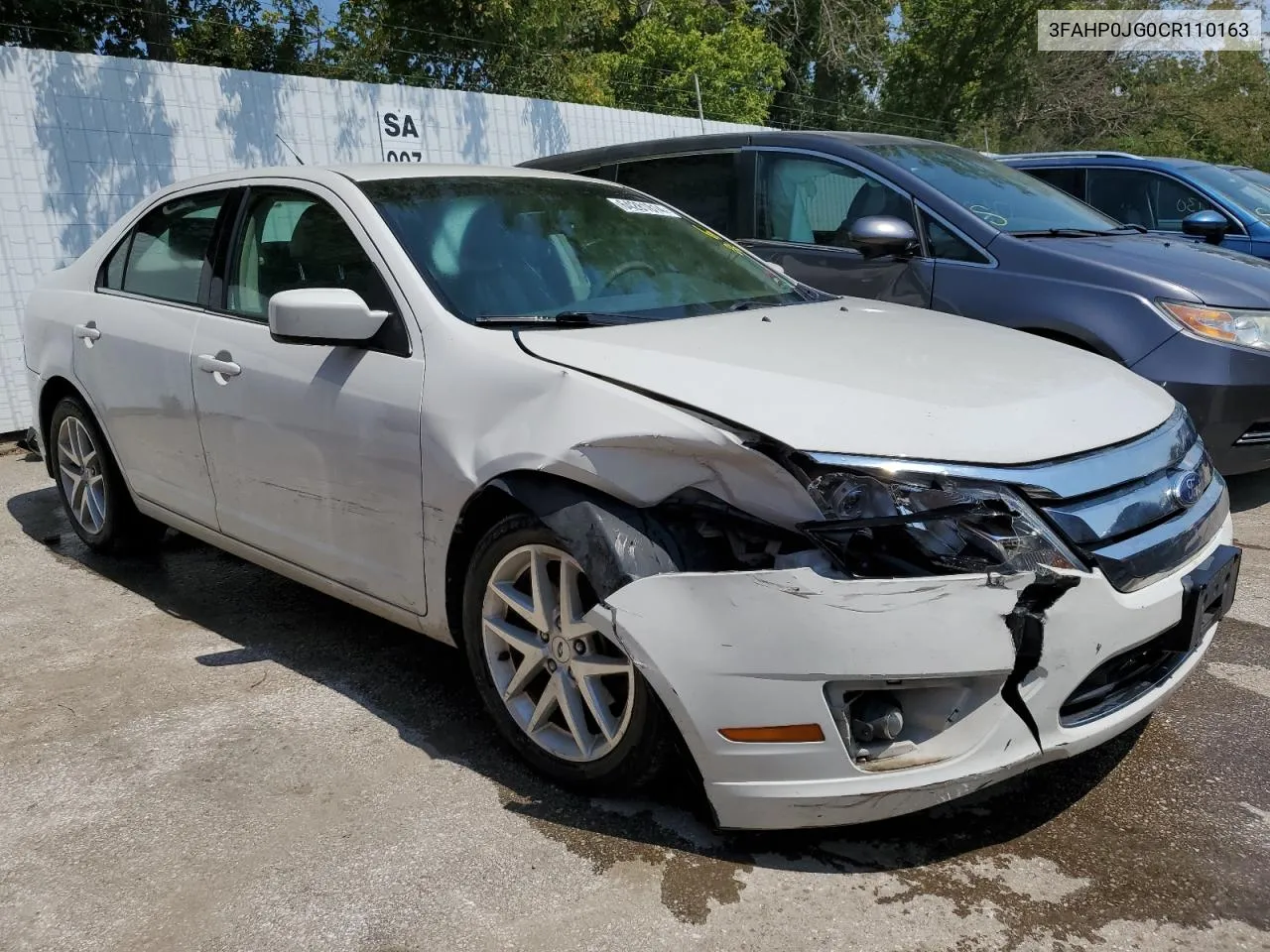 2012 Ford Fusion Sel VIN: 3FAHP0JG0CR110163 Lot: 64281814