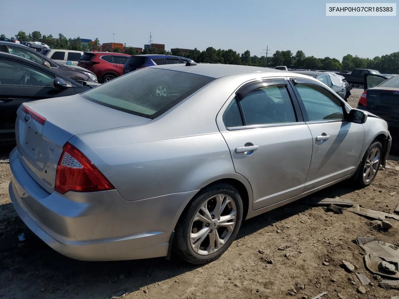 2012 Ford Fusion Se VIN: 3FAHP0HG7CR185383 Lot: 64357884