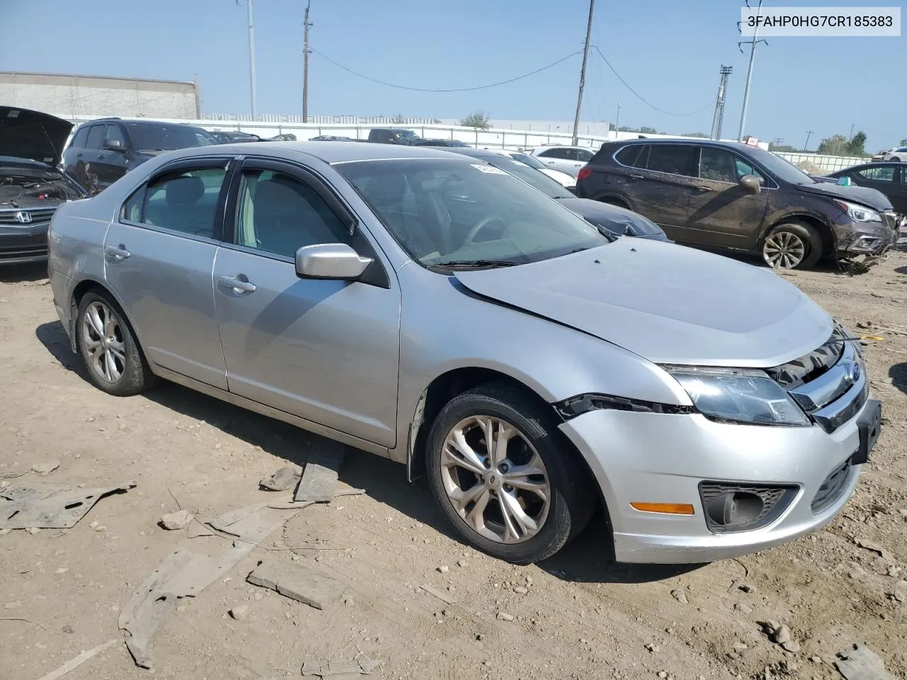 2012 Ford Fusion Se VIN: 3FAHP0HG7CR185383 Lot: 64357884