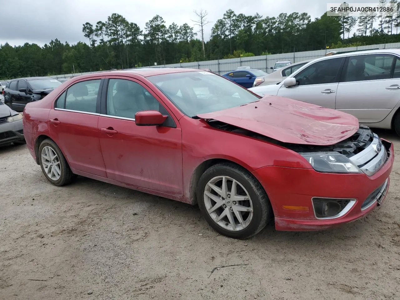 2012 Ford Fusion Sel VIN: 3FAHP0JA0CR412886 Lot: 64667614