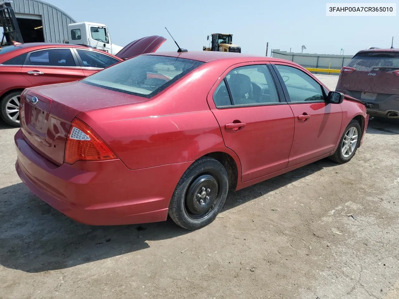 2012 Ford Fusion S VIN: 3FAHP0GA7CR365010 Lot: 64752664