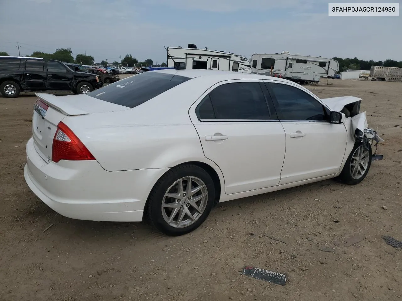 2012 Ford Fusion Sel VIN: 3FAHP0JA5CR124930 Lot: 65002924