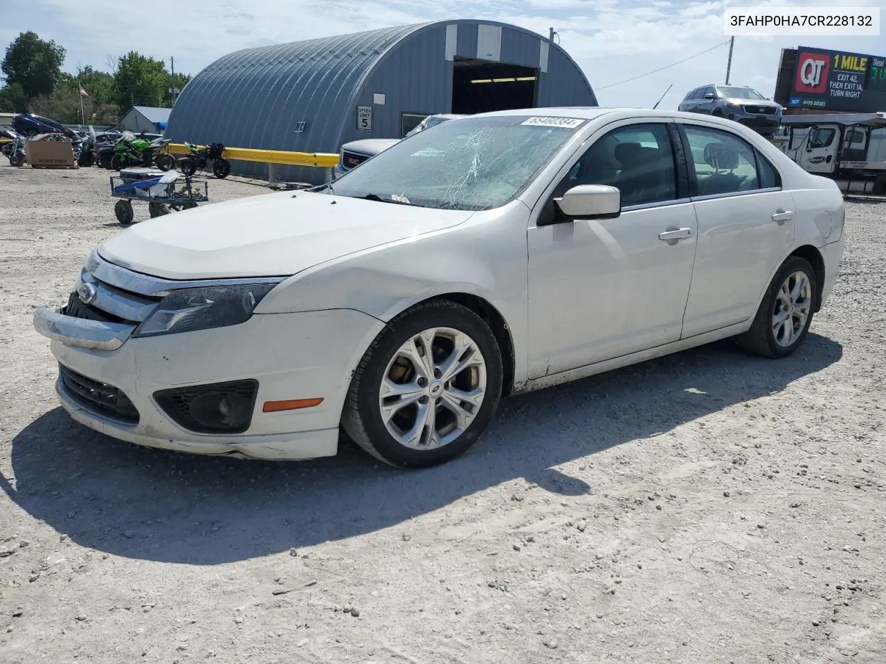 2012 Ford Fusion Se VIN: 3FAHP0HA7CR228132 Lot: 65460384