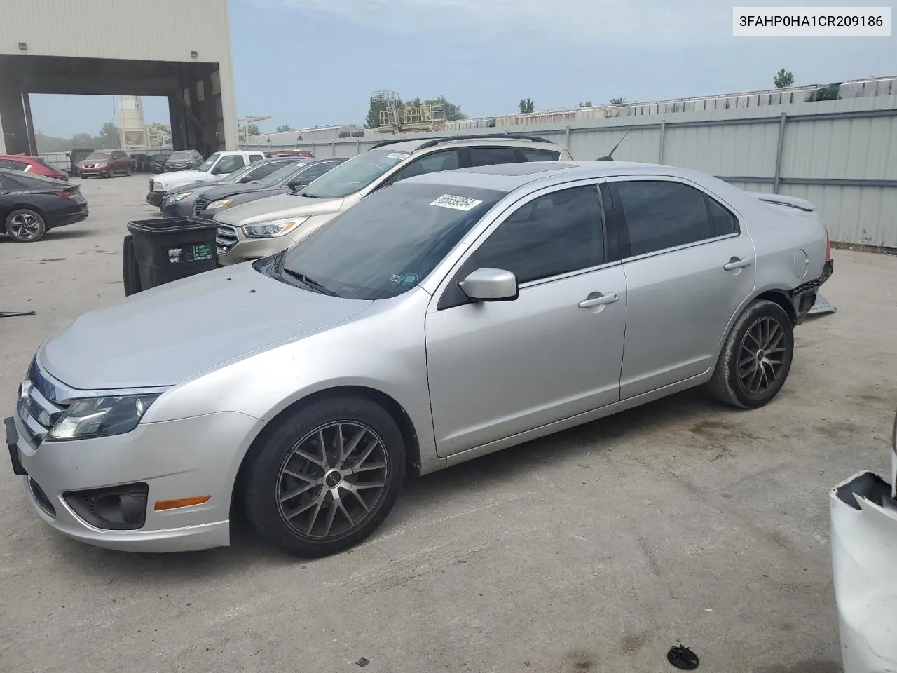 2012 Ford Fusion Se VIN: 3FAHP0HA1CR209186 Lot: 65659564