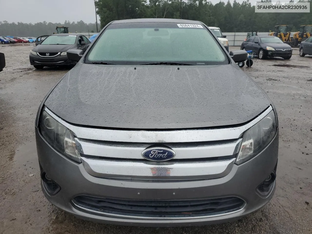 2012 Ford Fusion Se VIN: 3FAHP0HA2CR230936 Lot: 65841324