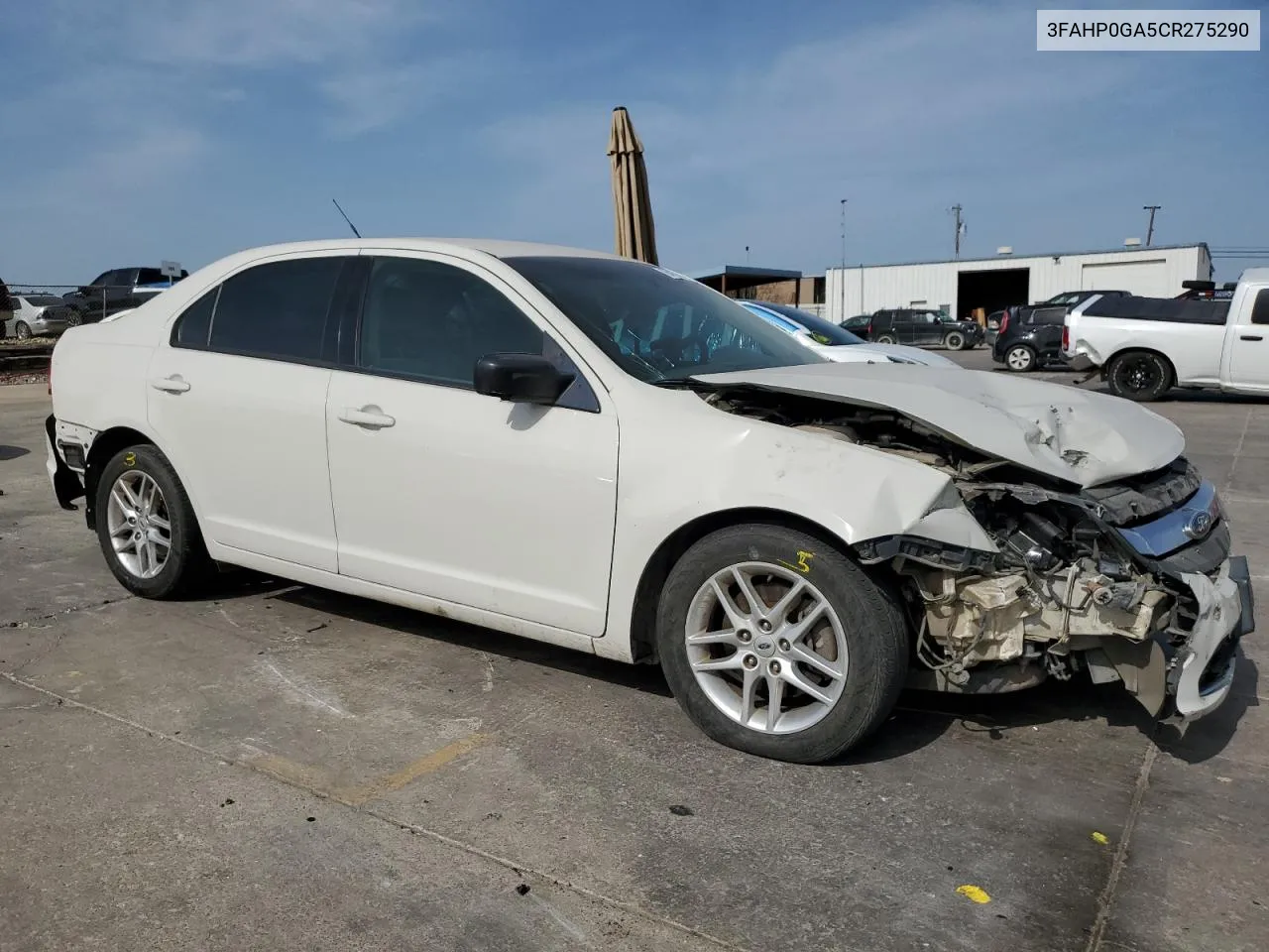 2012 Ford Fusion S VIN: 3FAHP0GA5CR275290 Lot: 65957324