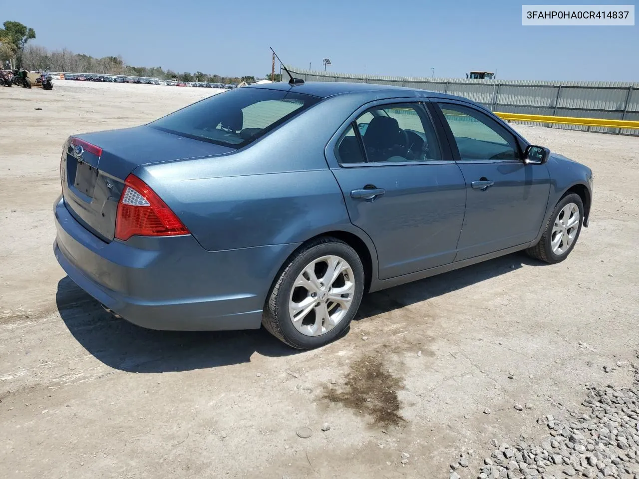 2012 Ford Fusion Se VIN: 3FAHP0HA0CR414837 Lot: 66111754