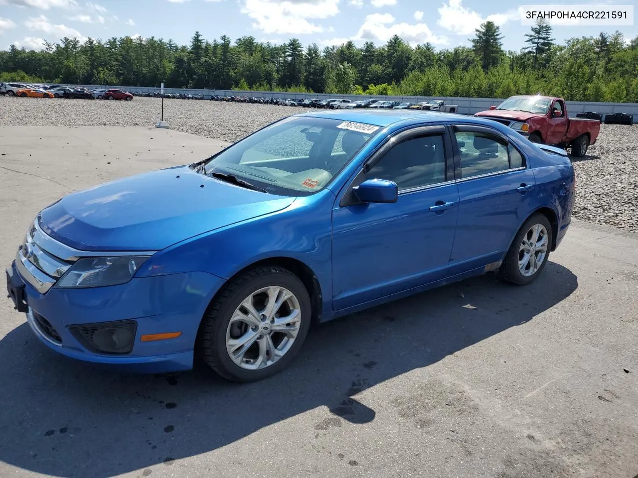 2012 Ford Fusion Se VIN: 3FAHP0HA4CR221591 Lot: 66246924