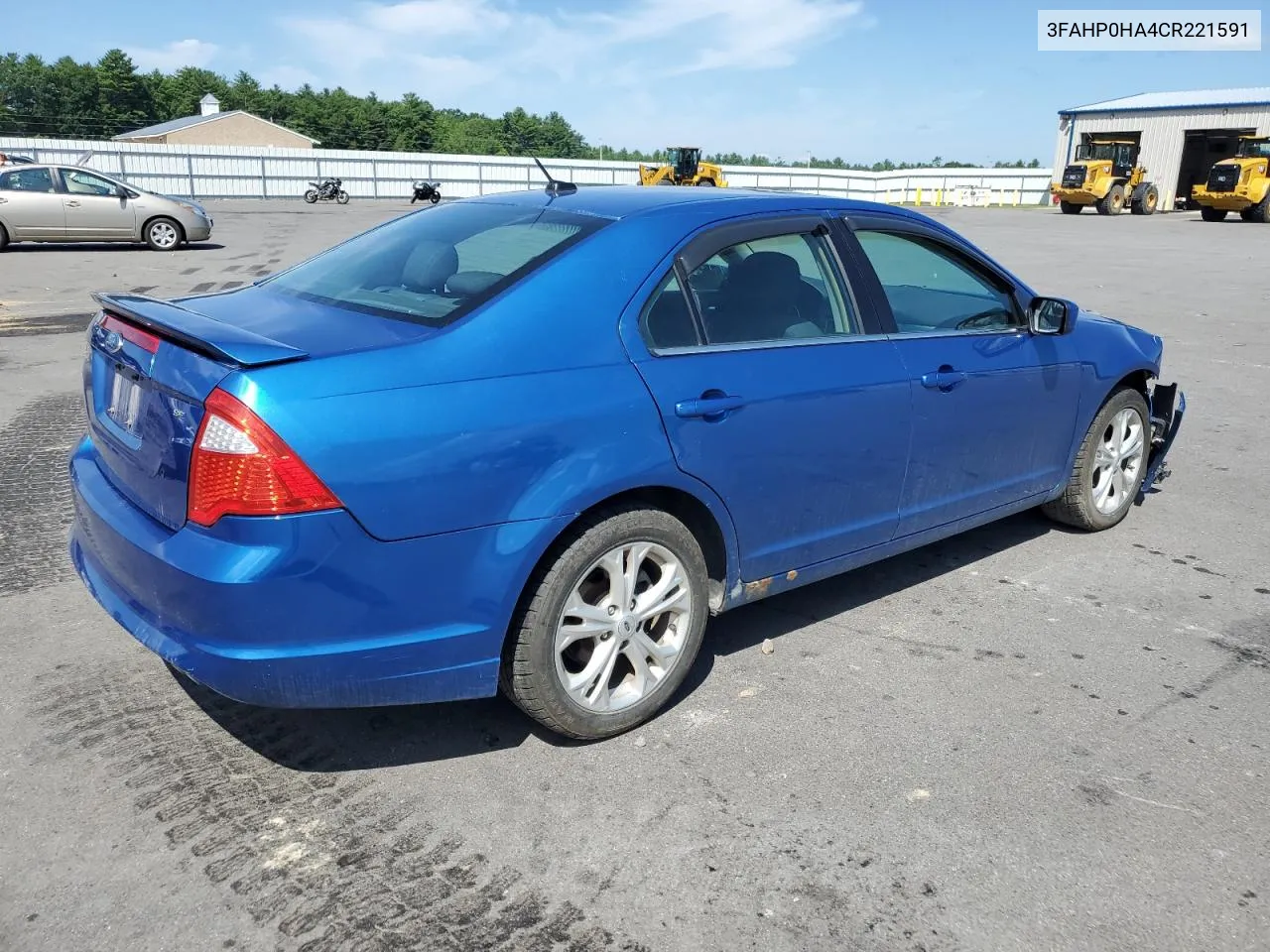 2012 Ford Fusion Se VIN: 3FAHP0HA4CR221591 Lot: 66246924