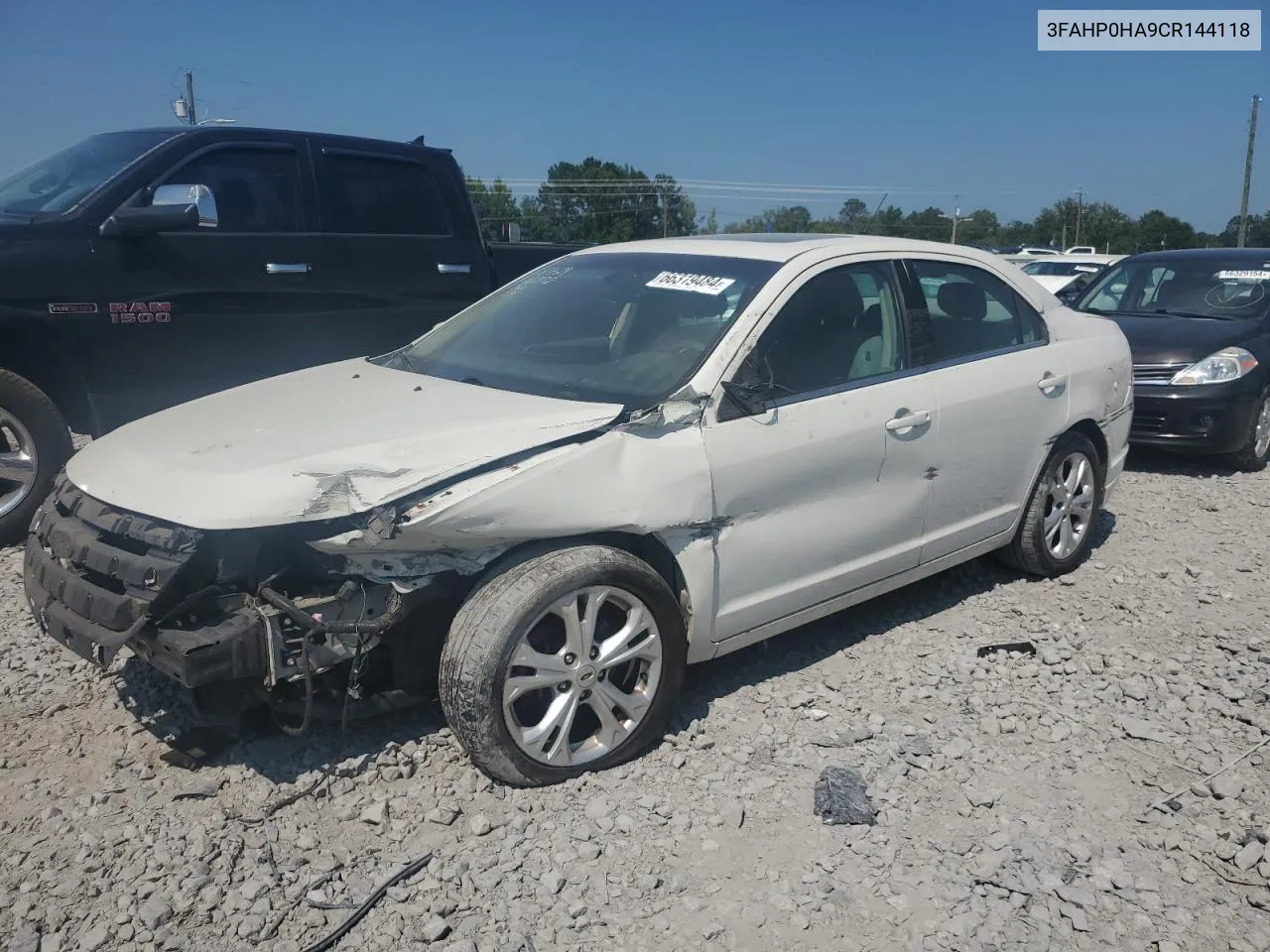 2012 Ford Fusion Se VIN: 3FAHP0HA9CR144118 Lot: 66319484