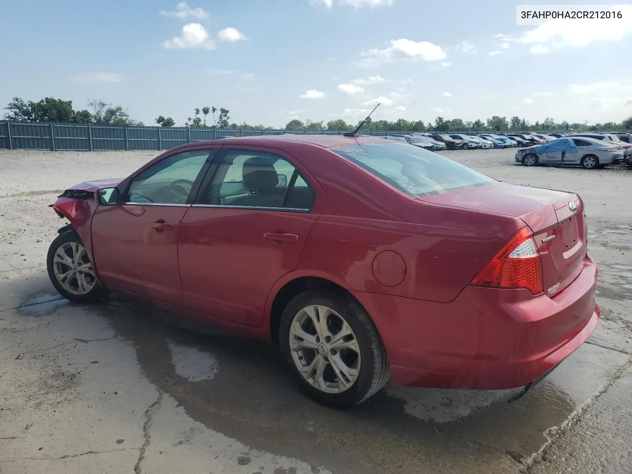 2012 Ford Fusion Se VIN: 3FAHP0HA2CR212016 Lot: 66411324