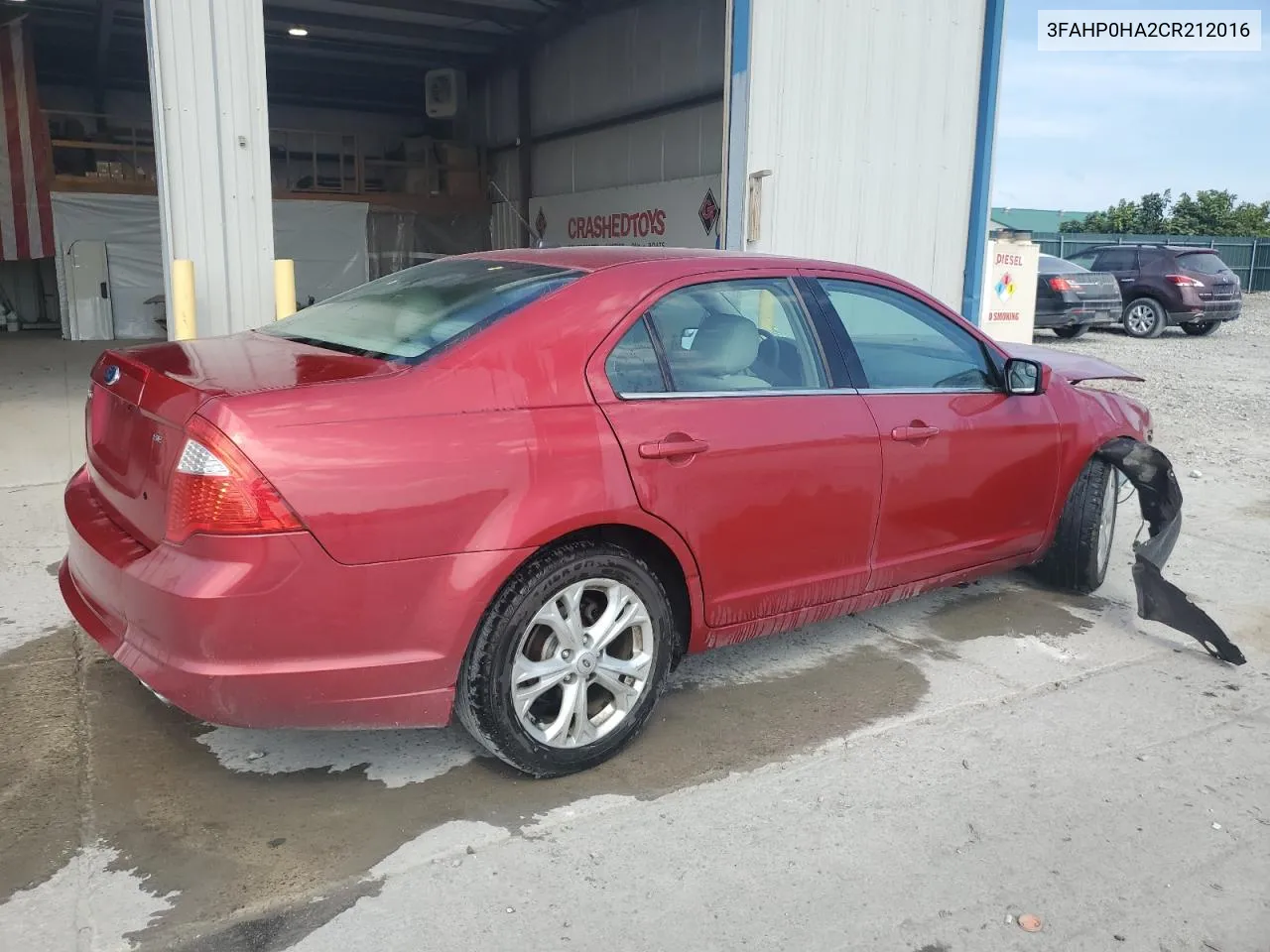 2012 Ford Fusion Se VIN: 3FAHP0HA2CR212016 Lot: 66411324