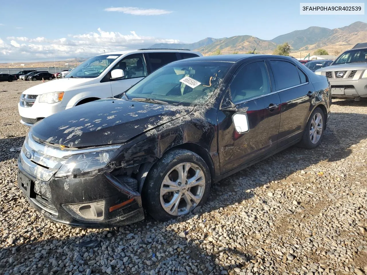 2012 Ford Fusion Se VIN: 3FAHP0HA9CR402539 Lot: 66805884