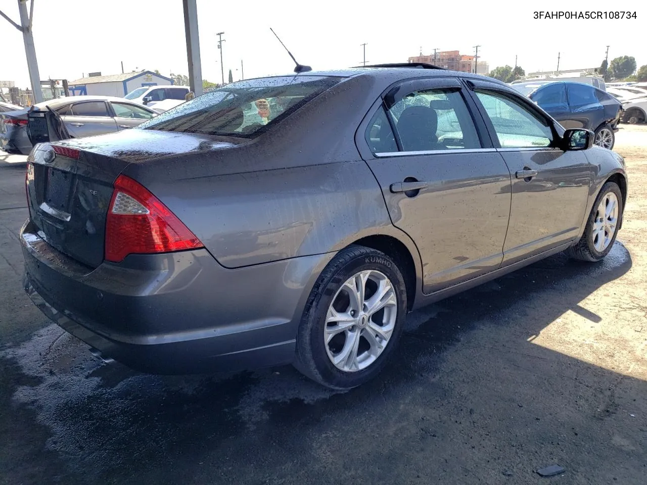 2012 Ford Fusion Se VIN: 3FAHP0HA5CR108734 Lot: 67117574