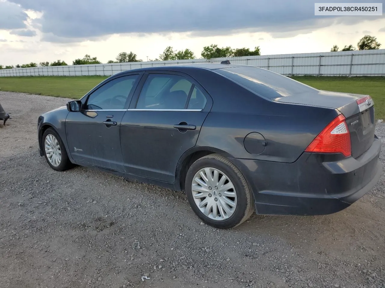 2012 Ford Fusion Hybrid VIN: 3FADP0L38CR450251 Lot: 67137974