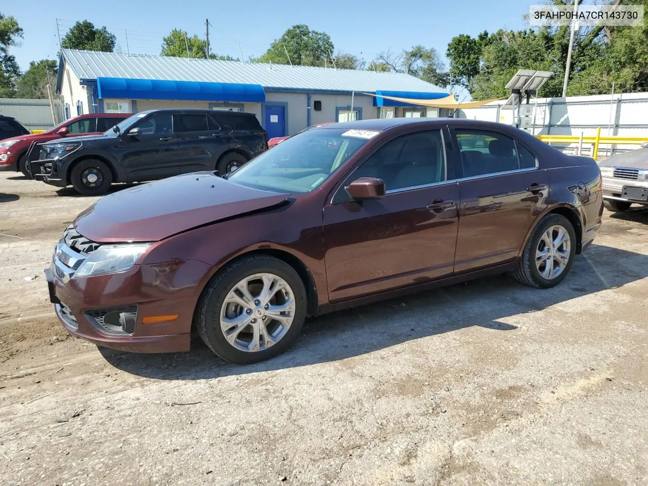 2012 Ford Fusion Se VIN: 3FAHP0HA7CR143730 Lot: 67394574