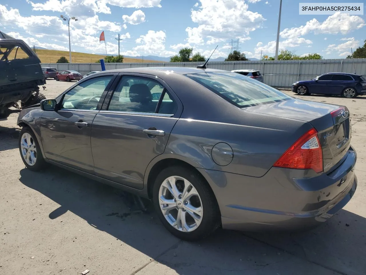 2012 Ford Fusion Se VIN: 3FAHP0HA5CR275434 Lot: 67664894