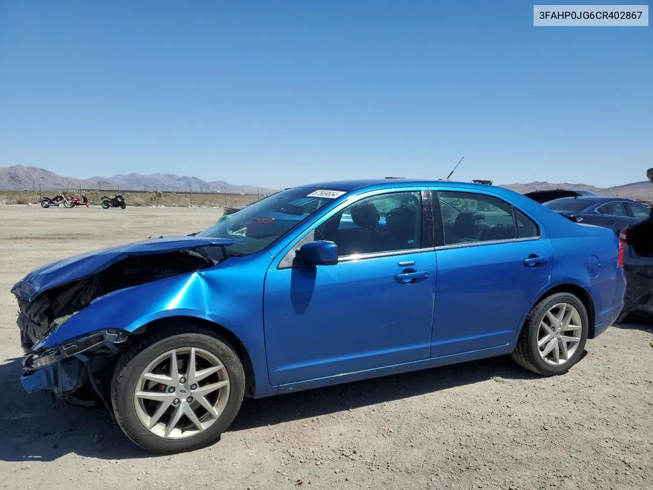 2012 Ford Fusion Sel VIN: 3FAHP0JG6CR402867 Lot: 67669654