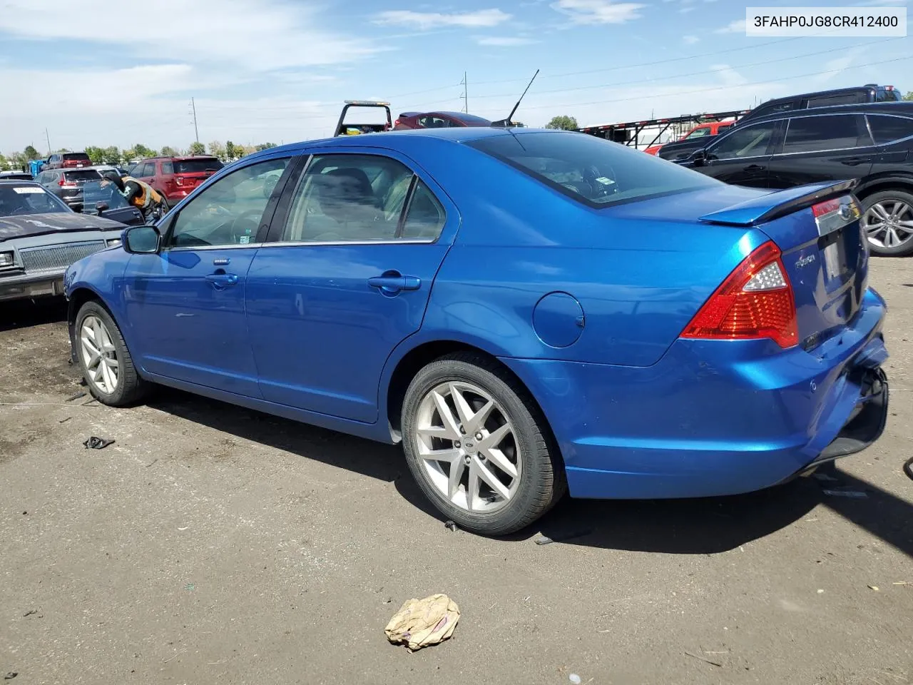 2012 Ford Fusion Sel VIN: 3FAHP0JG8CR412400 Lot: 67783674