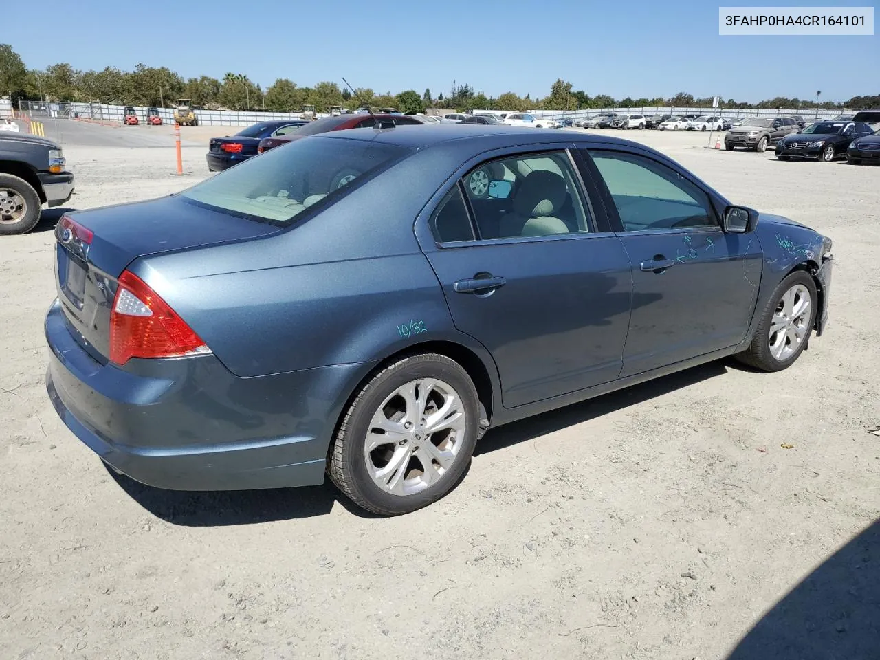 2012 Ford Fusion Se VIN: 3FAHP0HA4CR164101 Lot: 67800564