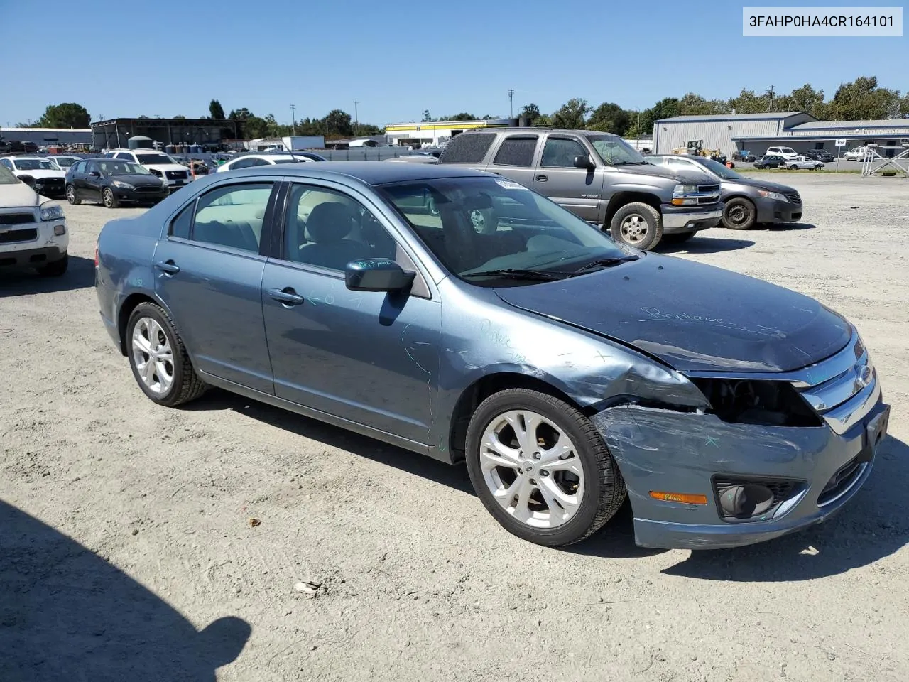 2012 Ford Fusion Se VIN: 3FAHP0HA4CR164101 Lot: 67800564