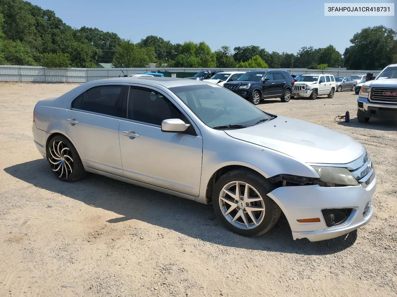 2012 Ford Fusion Sel VIN: 3FAHP0JA1CR418731 Lot: 67850824