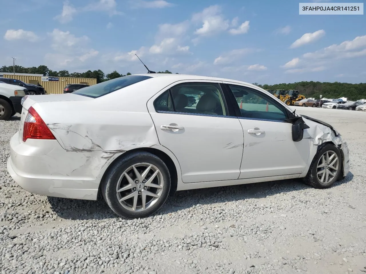 2012 Ford Fusion Sel VIN: 3FAHP0JA4CR141251 Lot: 67932414