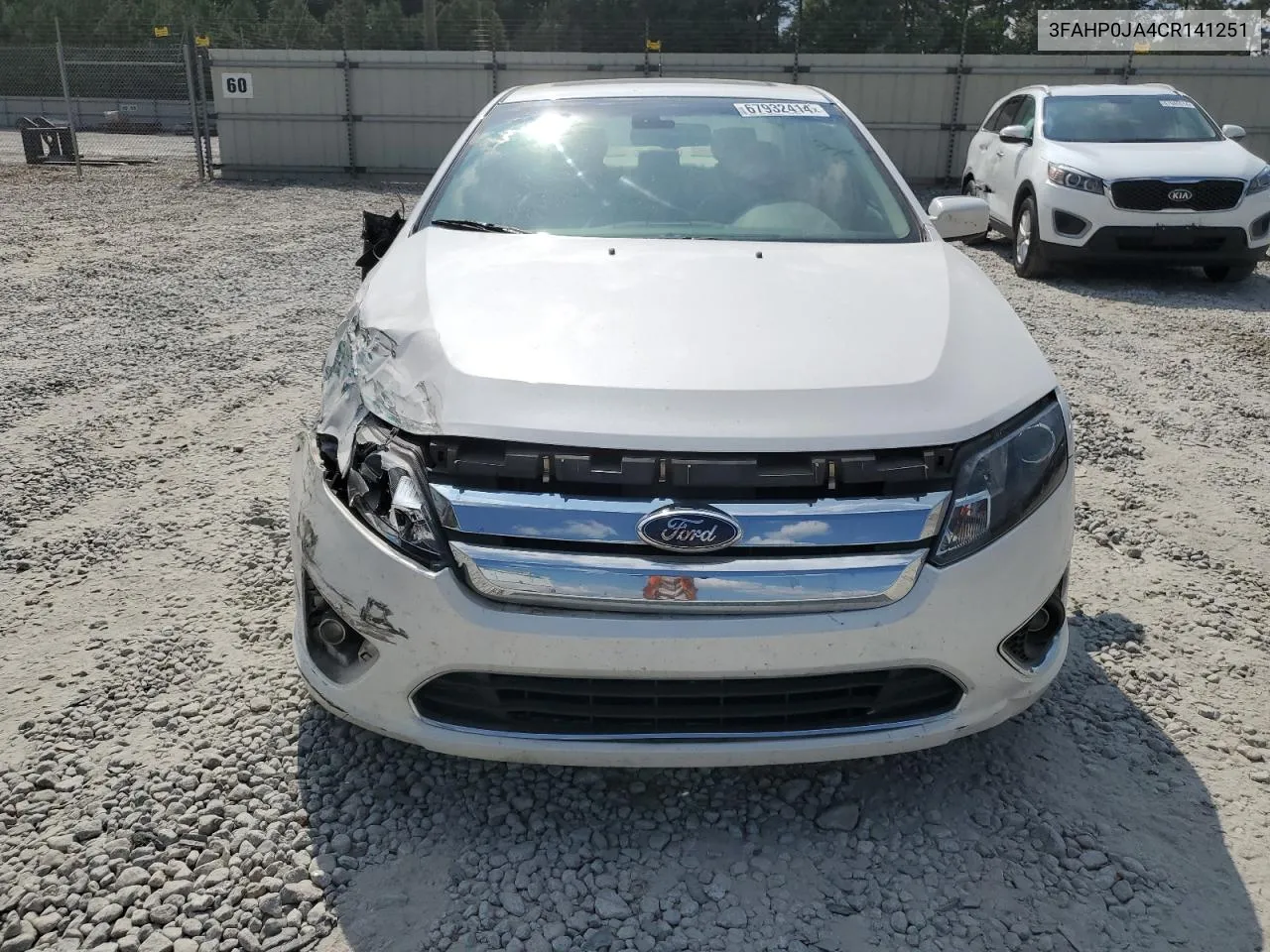 2012 Ford Fusion Sel VIN: 3FAHP0JA4CR141251 Lot: 67932414