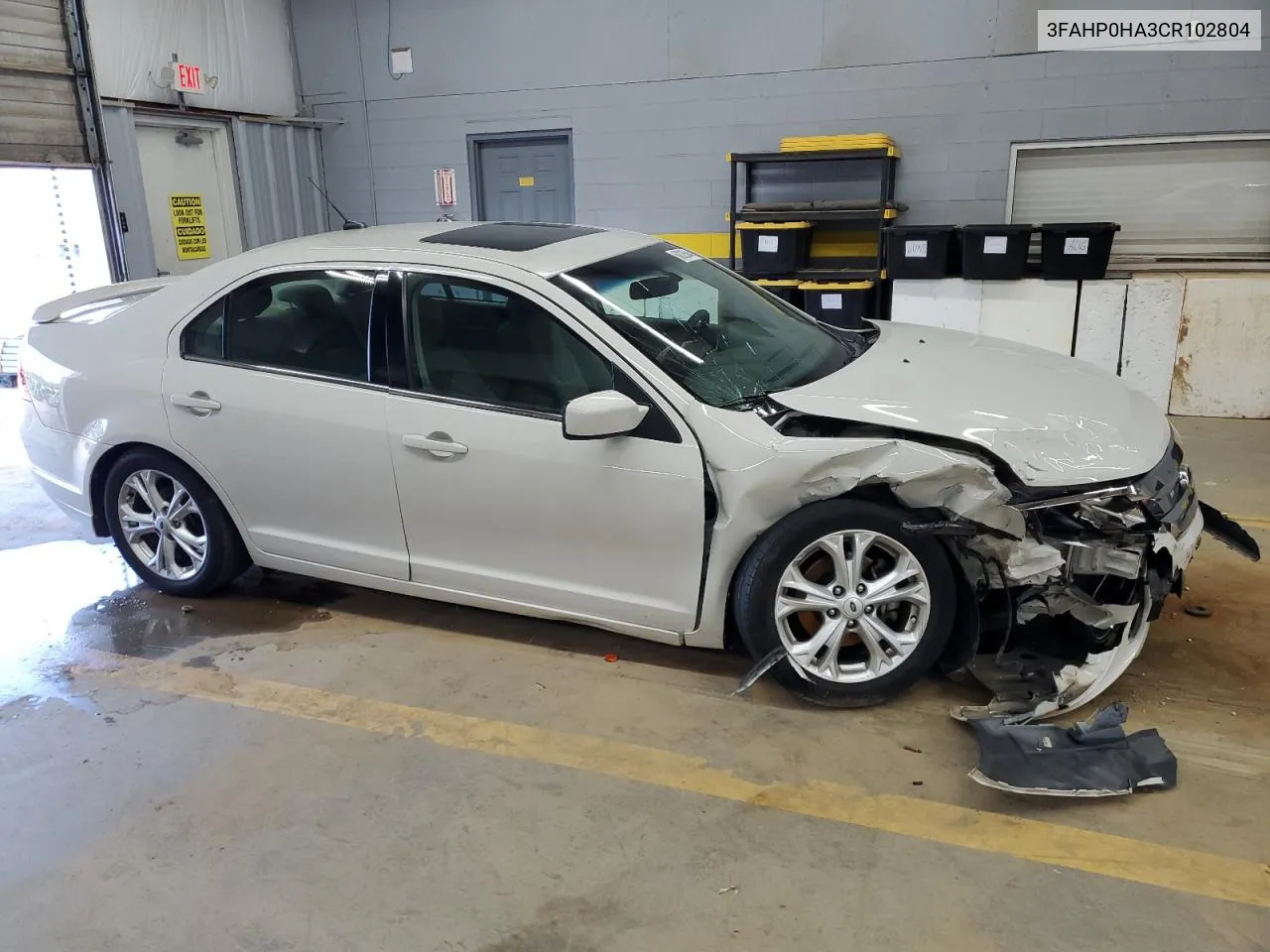 3FAHP0HA3CR102804 2012 Ford Fusion Se