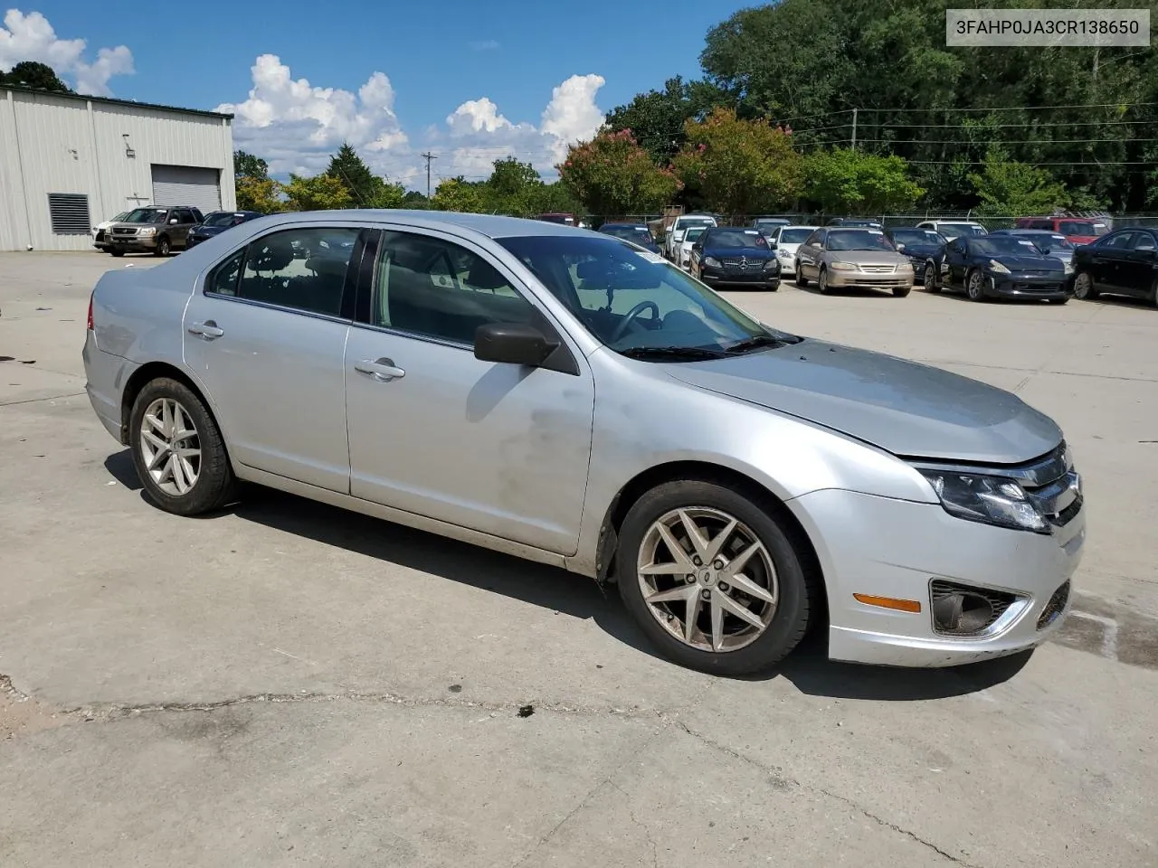 3FAHP0JA3CR138650 2012 Ford Fusion Sel