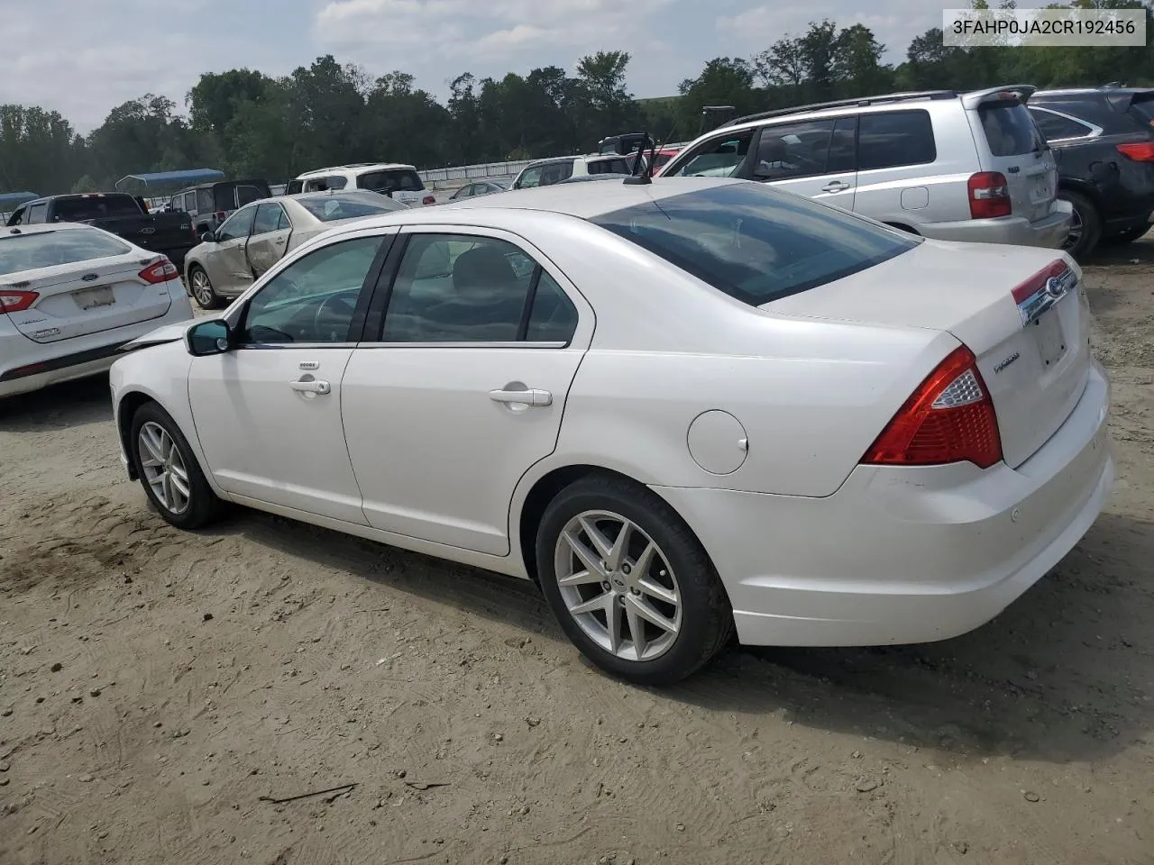 2012 Ford Fusion Sel VIN: 3FAHP0JA2CR192456 Lot: 68109574