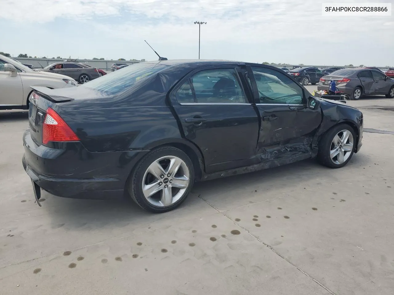 2012 Ford Fusion Sport VIN: 3FAHP0KC8CR288866 Lot: 68171914