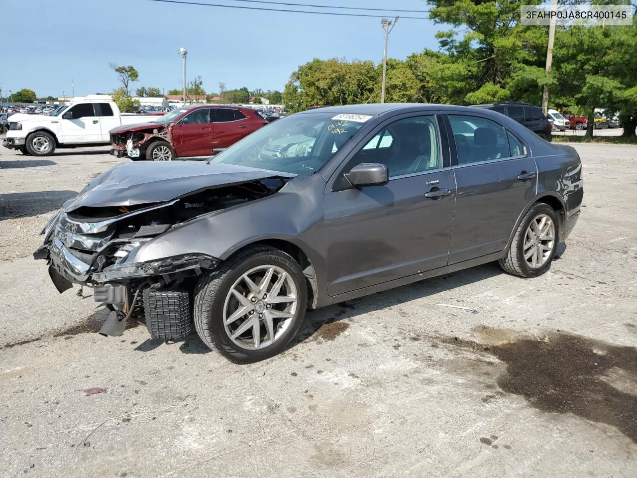 2012 Ford Fusion Sel VIN: 3FAHP0JA8CR400145 Lot: 68186254