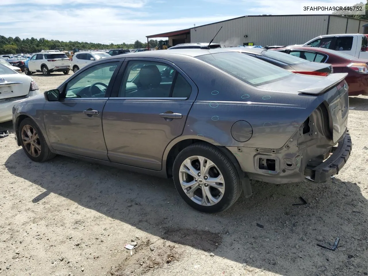 2012 Ford Fusion Se VIN: 3FAHP0HA9CR446752 Lot: 68378124