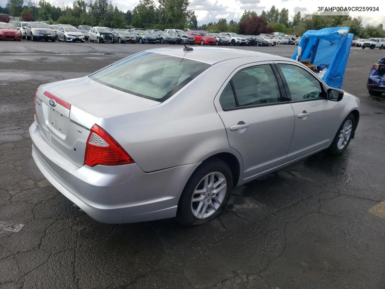 2012 Ford Fusion S VIN: 3FAHP0GA9CR259934 Lot: 68468054