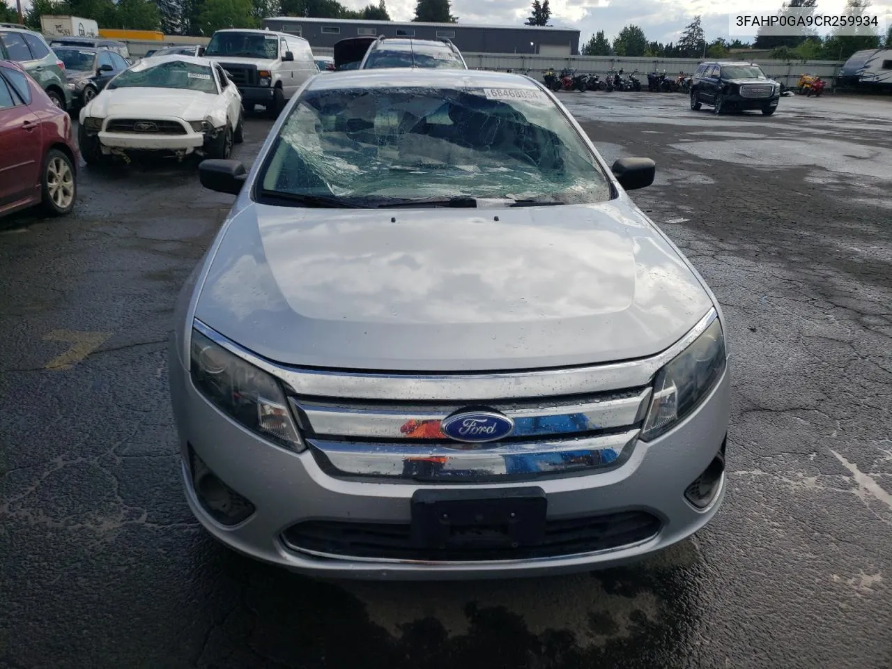 2012 Ford Fusion S VIN: 3FAHP0GA9CR259934 Lot: 68468054