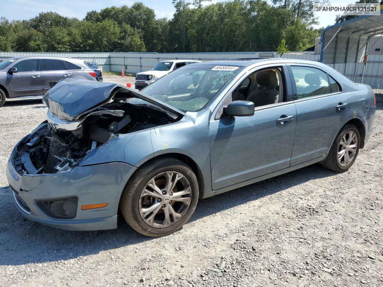 2012 Ford Fusion Se VIN: 3FAHP0HA9CR121521 Lot: 68488044