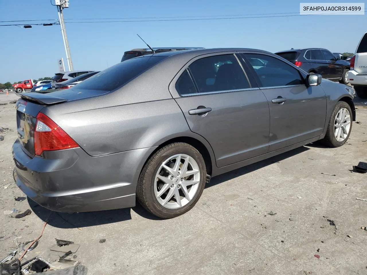 3FAHP0JA0CR314599 2012 Ford Fusion Sel