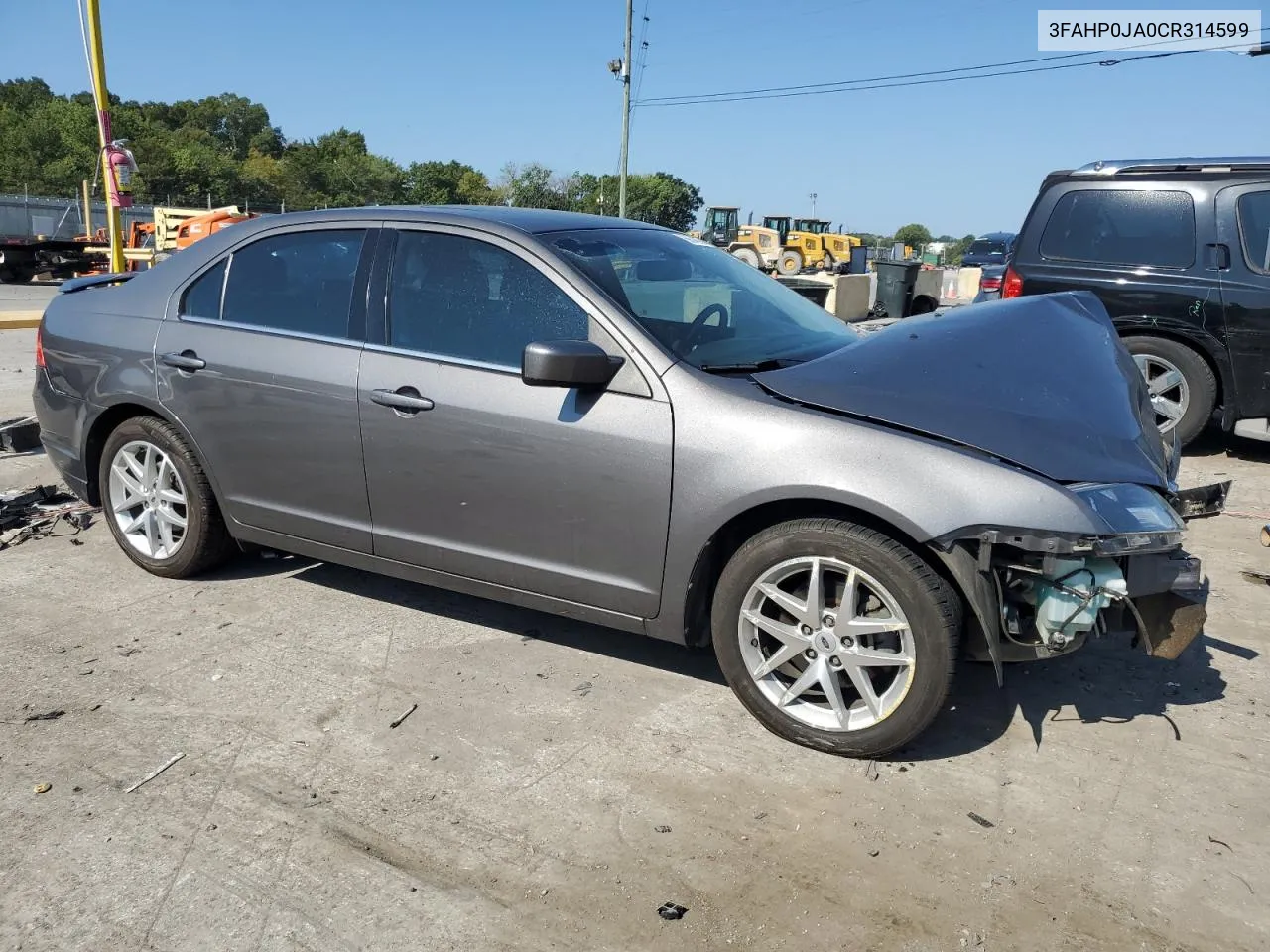 2012 Ford Fusion Sel VIN: 3FAHP0JA0CR314599 Lot: 68540904