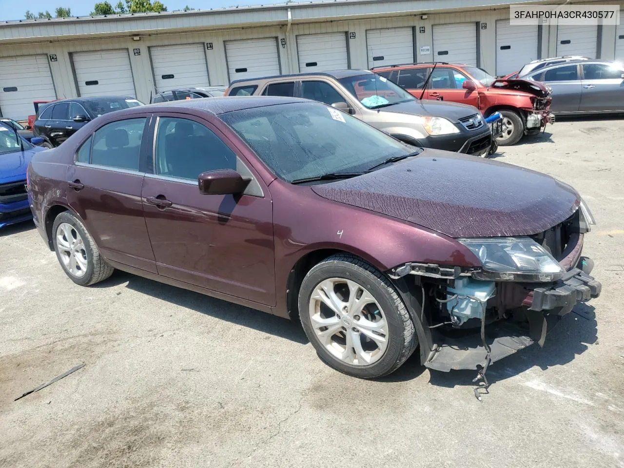 2012 Ford Fusion Se VIN: 3FAHP0HA3CR430577 Lot: 68542844