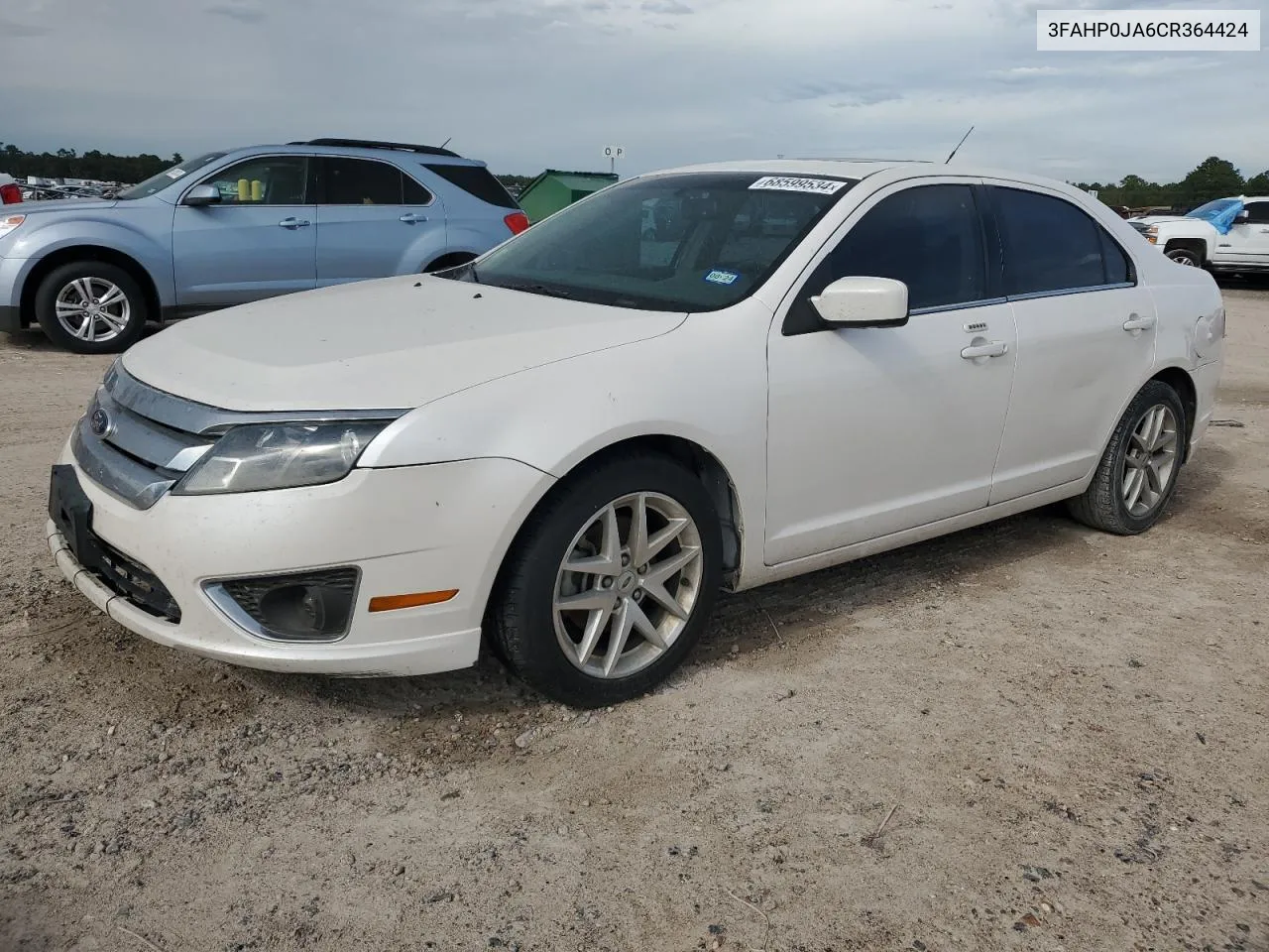 2012 Ford Fusion Sel VIN: 3FAHP0JA6CR364424 Lot: 68599534