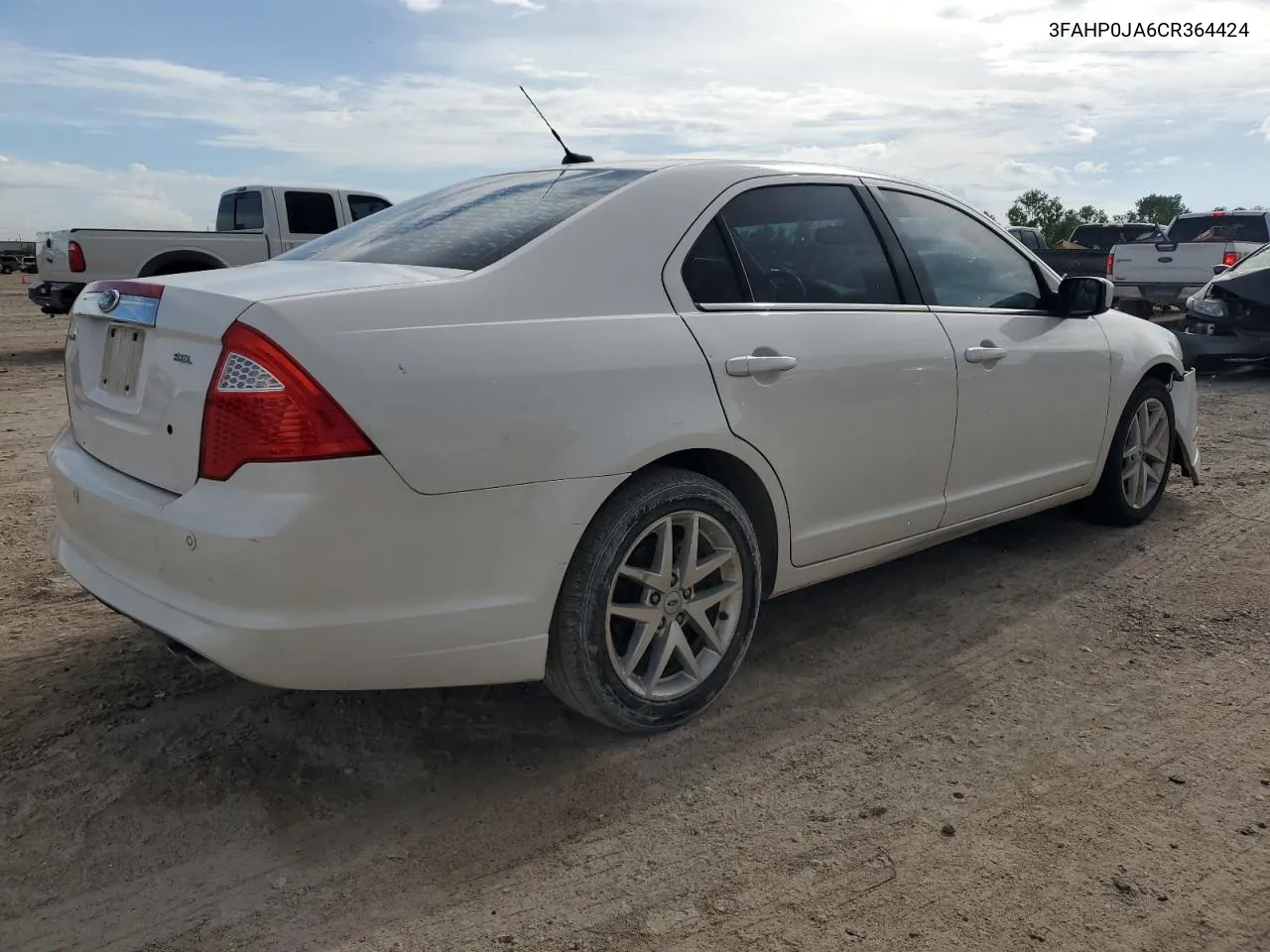 2012 Ford Fusion Sel VIN: 3FAHP0JA6CR364424 Lot: 68599534