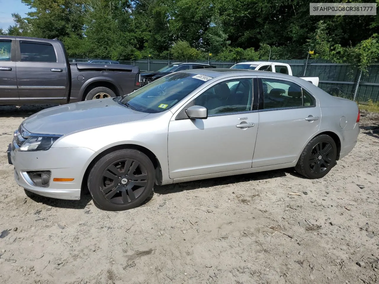 2012 Ford Fusion Sel VIN: 3FAHP0JG8CR381777 Lot: 68629954