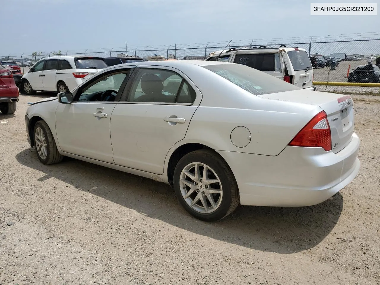 2012 Ford Fusion Sel VIN: 3FAHP0JG5CR321200 Lot: 68704074